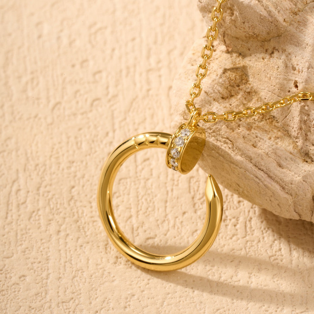 [CharmAmor]JUSTE NECKLACE HALF DIAMOND