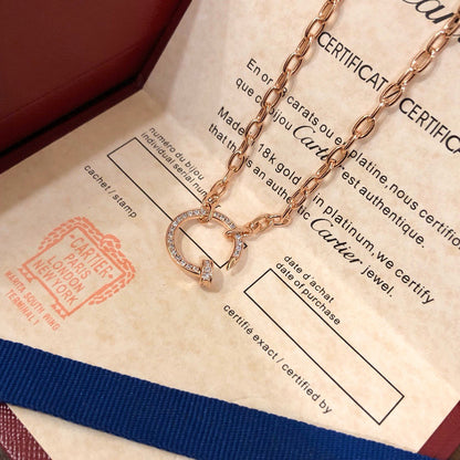 [CharmAmor]JUSTE NECKLACE FULL DIAMONDS