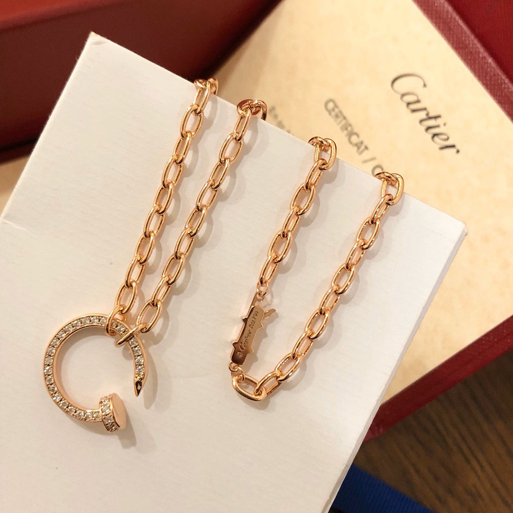 [CharmAmor]JUSTE NECKLACE FULL DIAMONDS