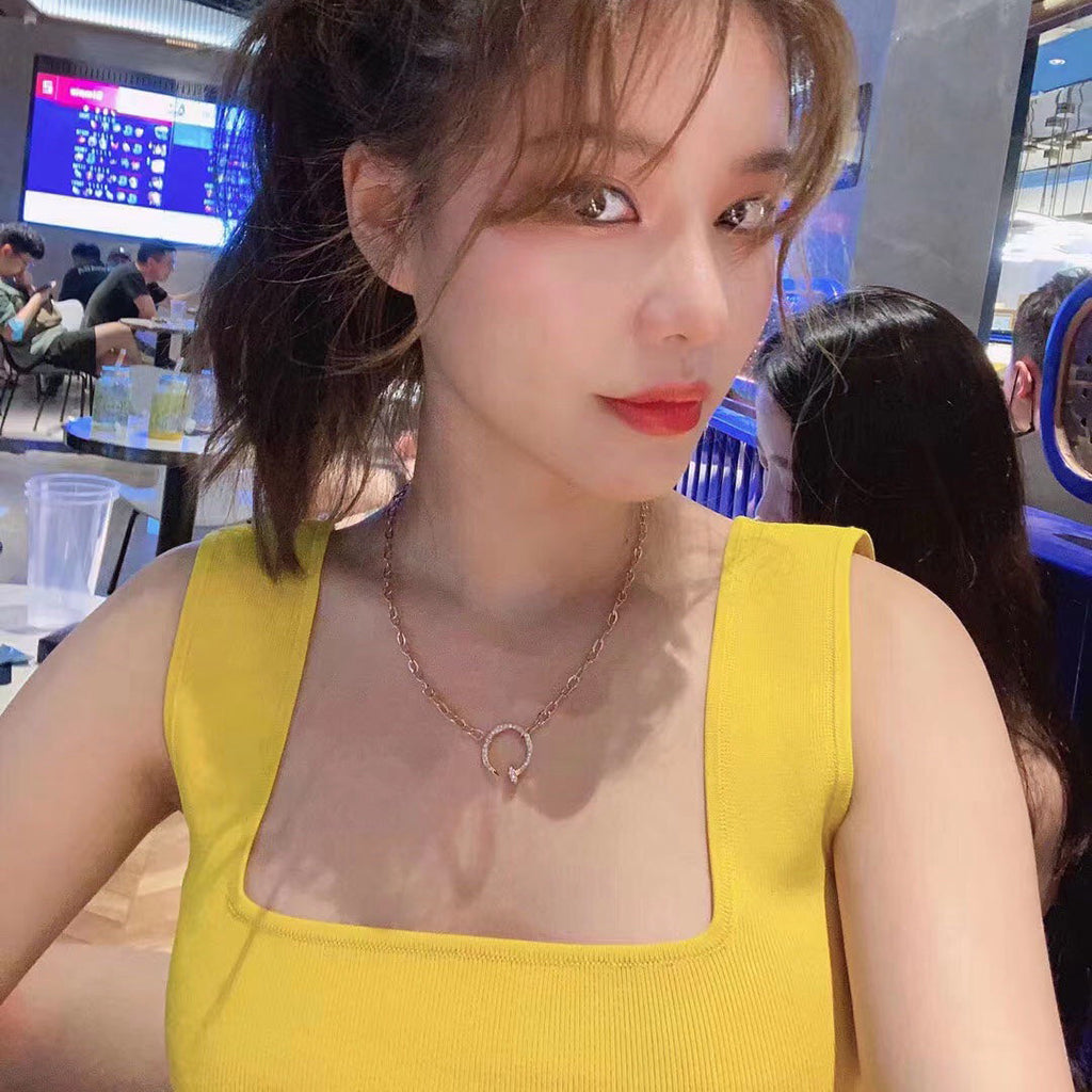 [CharmAmor]JUSTE NECKLACE FULL DIAMONDS