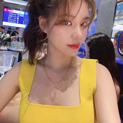[CharmAmor]JUSTE NECKLACE FULL DIAMONDS
