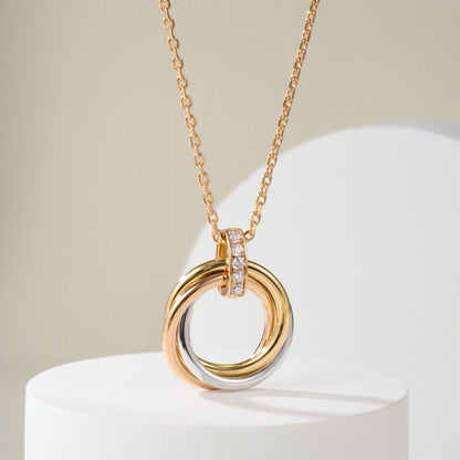 [CharmAmor]TRINITY MEDIUM  DIAMONDS NECKLACE