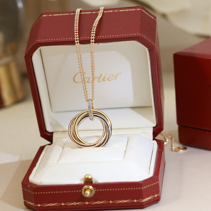 [CharmAmor]TRINITY MEDIUM  DIAMONDS NECKLACE