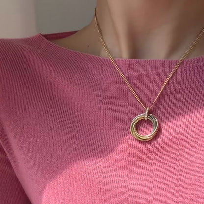 [CharmAmor]TRINITY MEDIUM  DIAMONDS NECKLACE