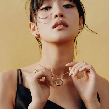 [CharmAmor]TRINITY MEDIUM  DIAMONDS NECKLACE