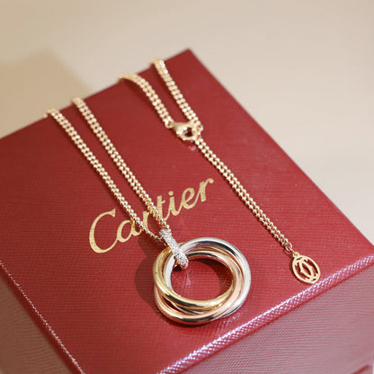[CharmAmor]TRINITY MEDIUM  DIAMONDS NECKLACE