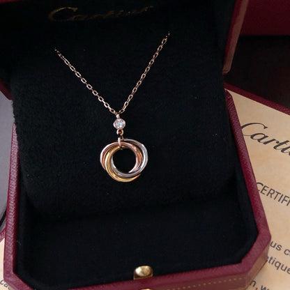 [CharmAmor]TRINITY  NECKLACE 1 DIAMOND