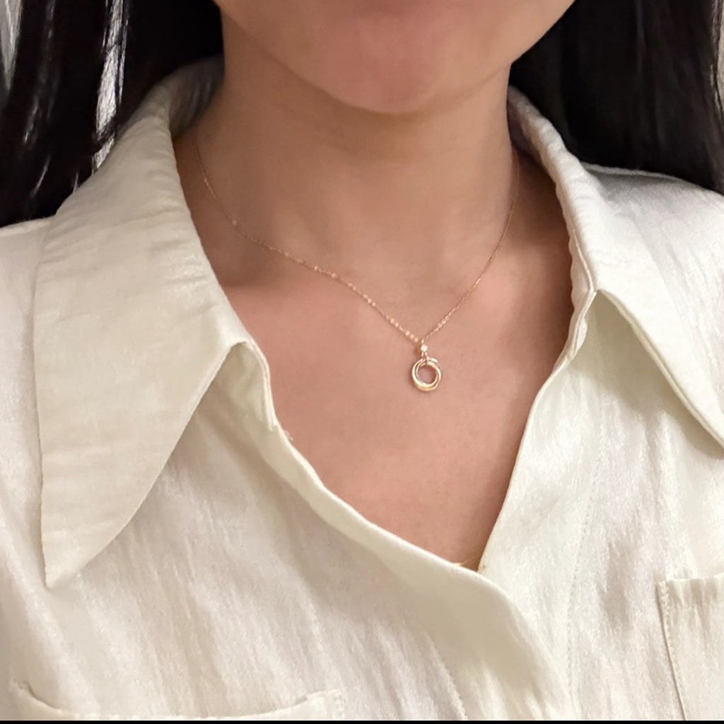 [CharmAmor]TRINITY  NECKLACE 1 DIAMOND