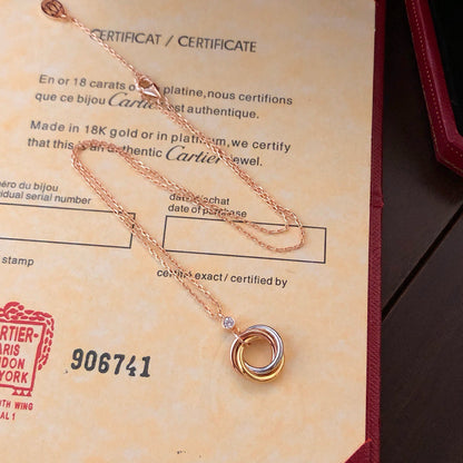 [CharmAmor]TRINITY  NECKLACE 1 DIAMOND
