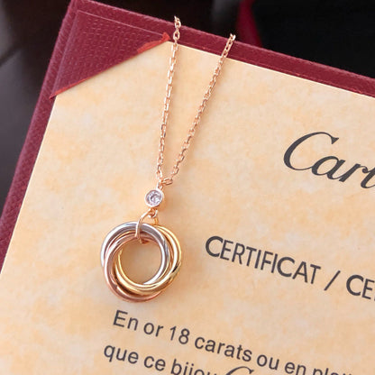 [CharmAmor]TRINITY  NECKLACE 1 DIAMOND