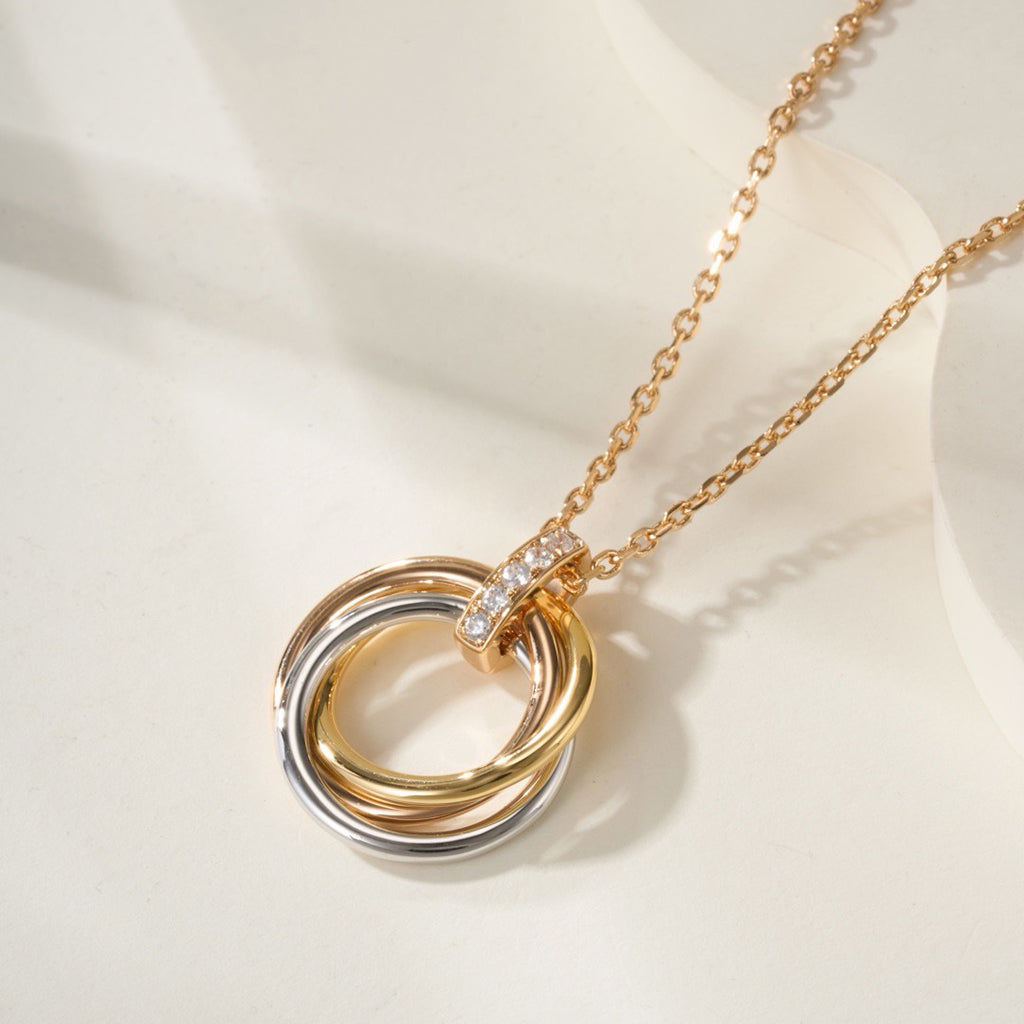 [CharmAmor]TRINITY MEDIUM  DIAMONDS NECKLACE
