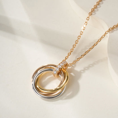 [CharmAmor]TRINITY MEDIUM  DIAMONDS NECKLACE