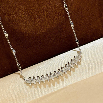 [CharmAmor]CLASH  SMALL FULL DIAMOND NECKLACE