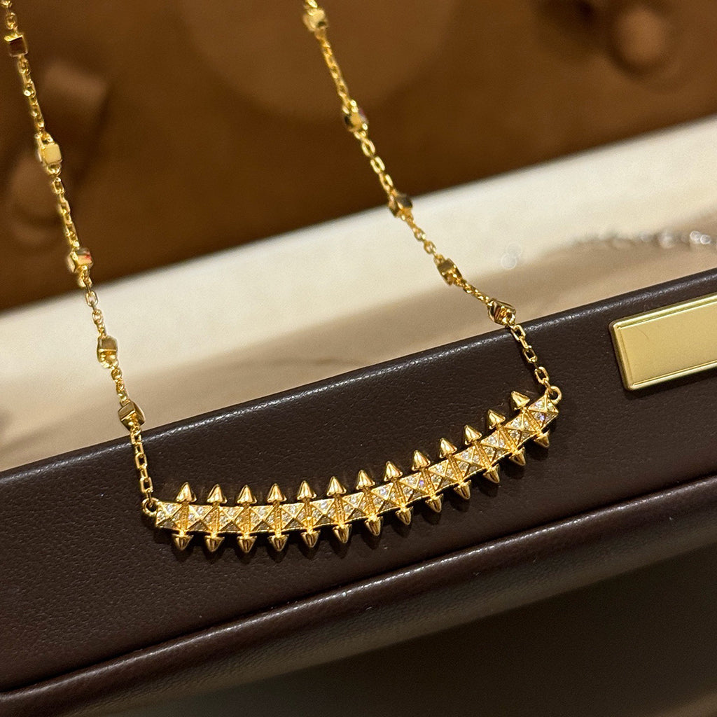 [CharmAmor]CLASH  SMALL FULL DIAMOND NECKLACE
