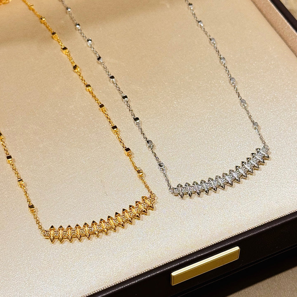 [CharmAmor]CLASH  SMALL FULL DIAMOND NECKLACE