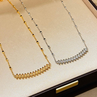 [CharmAmor]CLASH  SMALL FULL DIAMOND NECKLACE