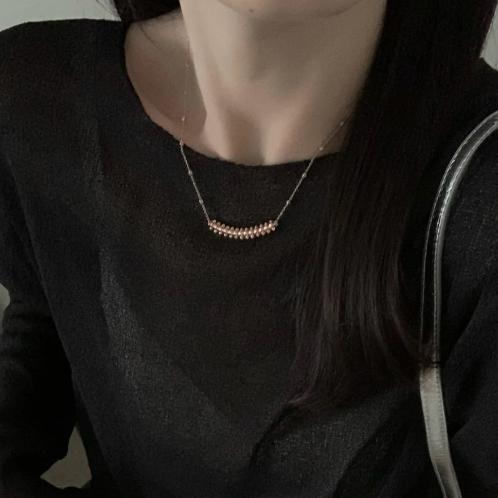 [CharmAmor]CLASH  SMALL FULL DIAMOND NECKLACE