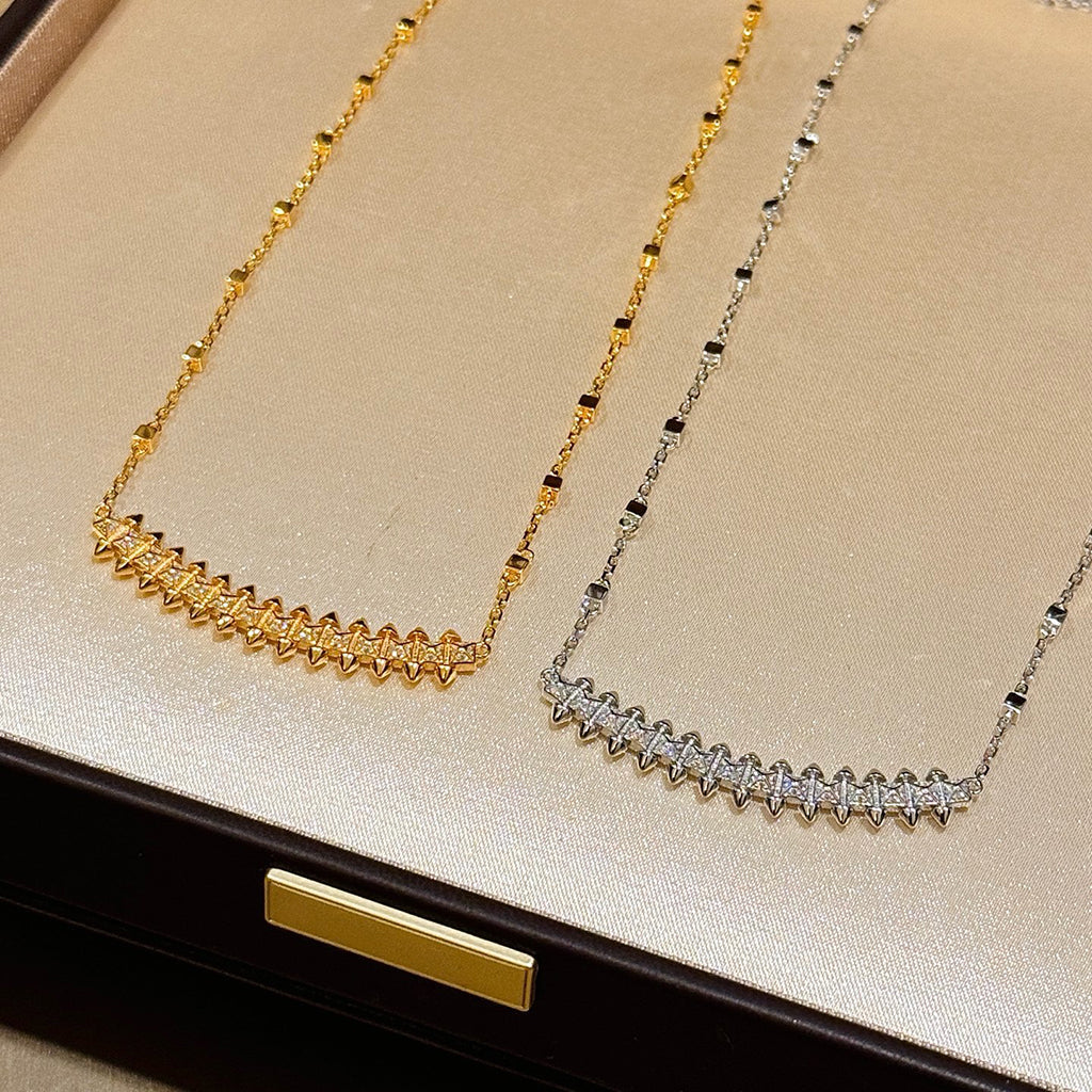[CharmAmor]CLASH  SMALL FULL DIAMOND NECKLACE