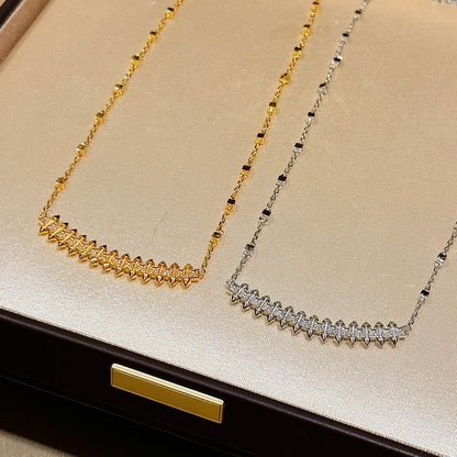 [CharmAmor]CLASH  SMALL FULL DIAMOND NECKLACE