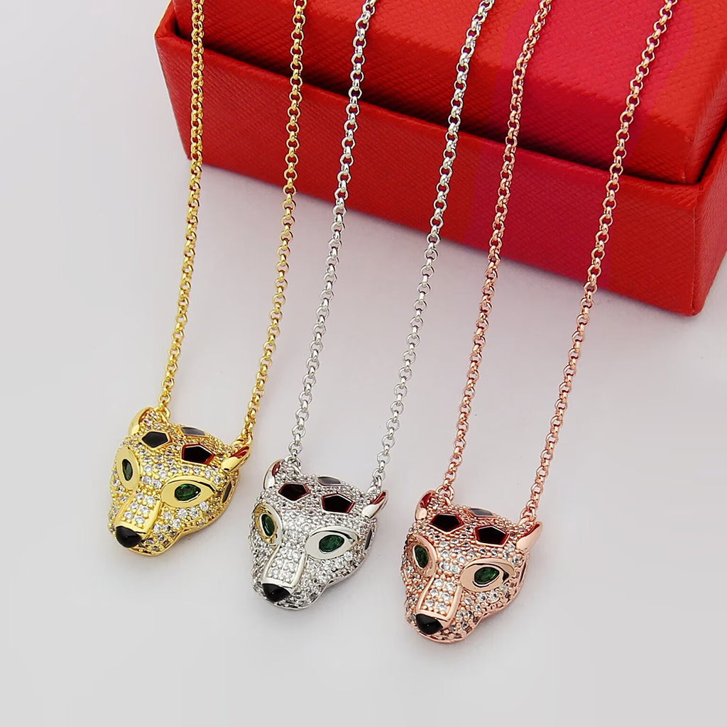 [CharmAmor]PANTHERE FULL DIAMOND NECKLACE