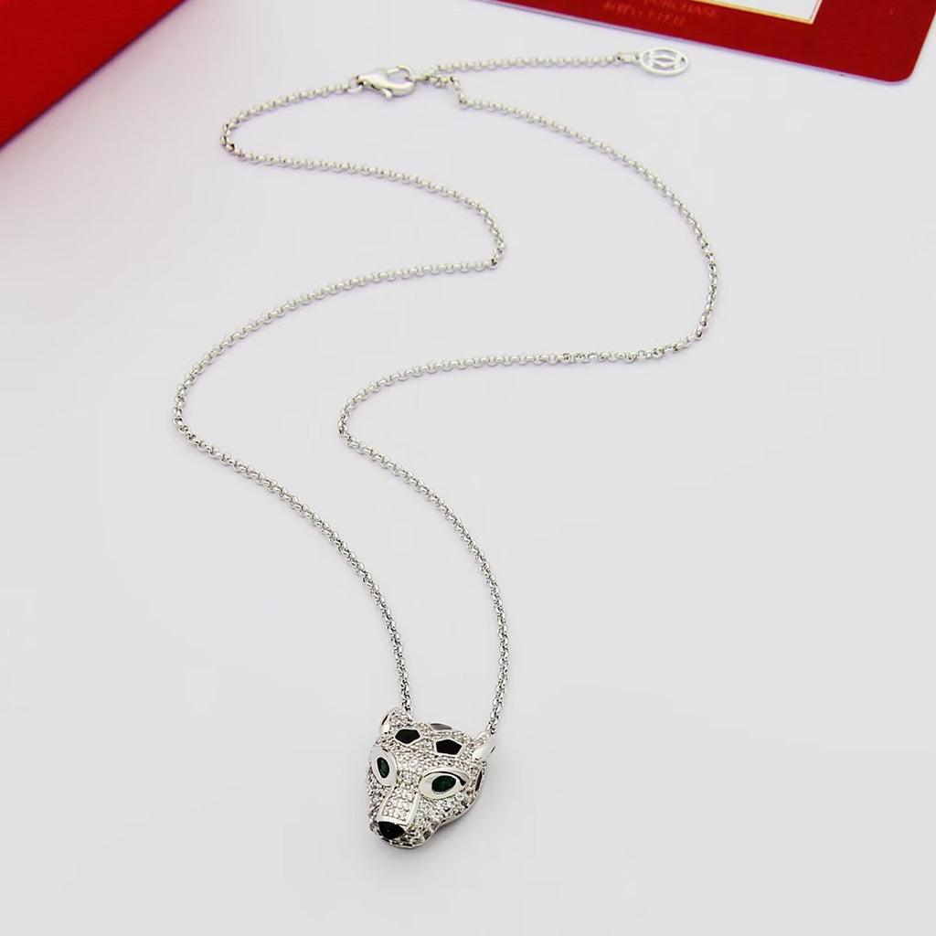 [CharmAmor]PANTHERE FULL DIAMOND NECKLACE