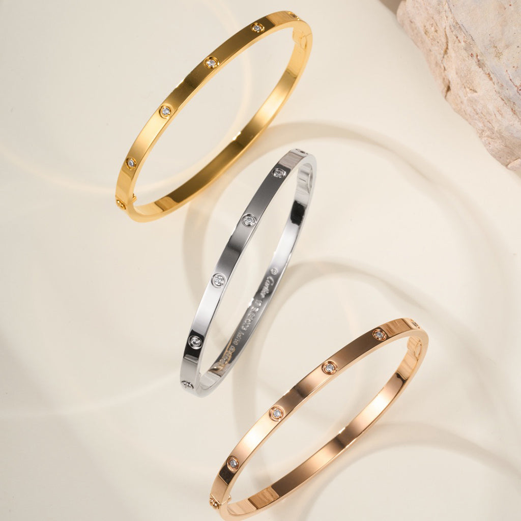 [CharmAmor]LOVE BRACELET 3.65MM 10 DIAMONDS