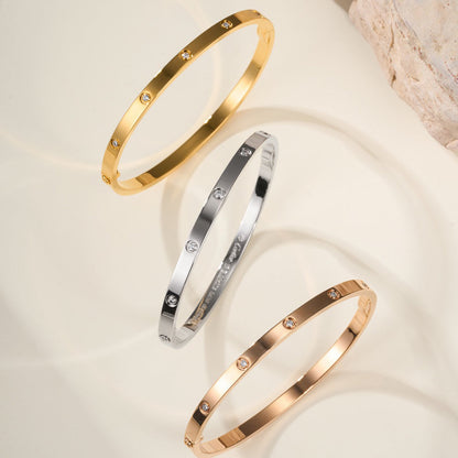 [CharmAmor]LOVE BRACELET 3.65MM 10 DIAMONDS