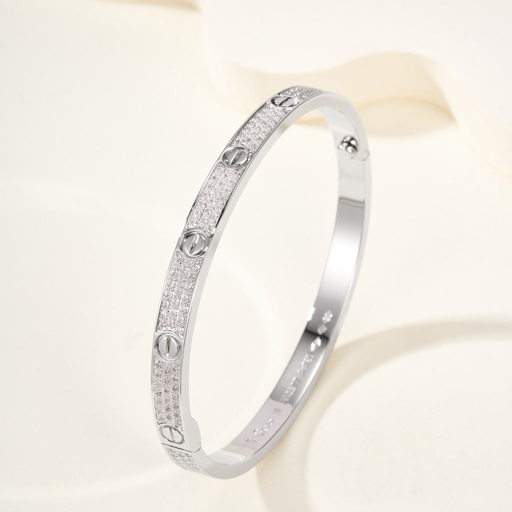 [CharmAmor]LOVE BRACELET 4.8MM DIAMOND-PAVED