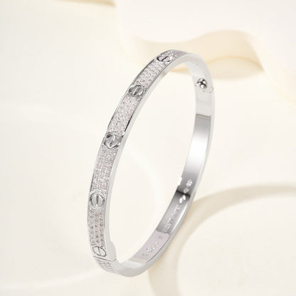 [CharmAmor]LOVE BRACELET 4.8MM DIAMOND-PAVED