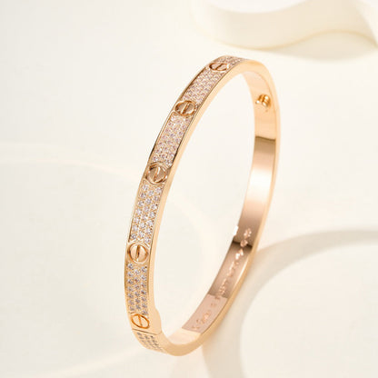 [CharmAmor]LOVE BRACELET 4.8MM DIAMOND-PAVED