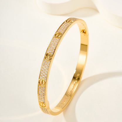 [CharmAmor]LOVE BRACELET 4.8MM DIAMOND-PAVED
