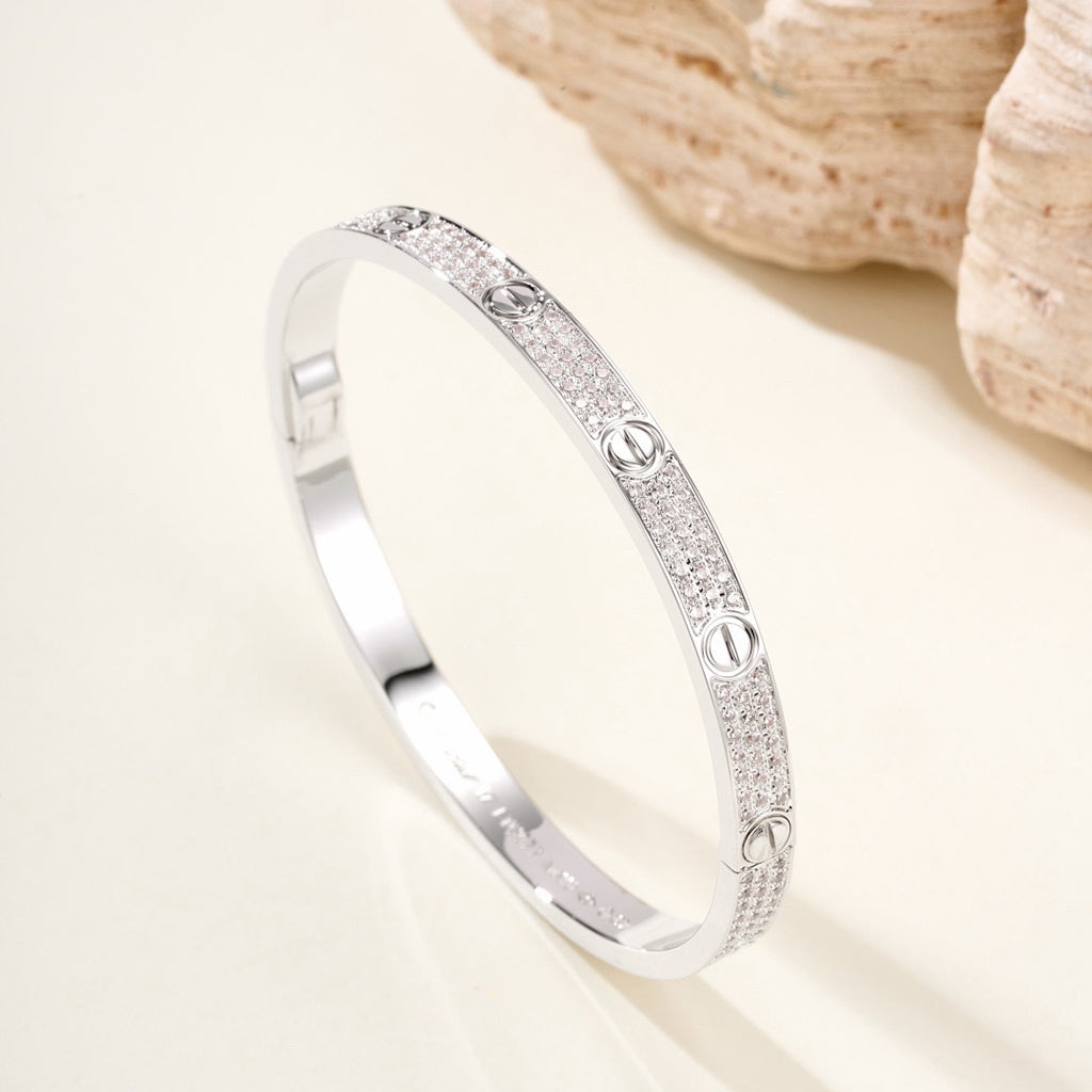 [CharmAmor]LOVE BRACELET 4.8MM DIAMOND-PAVED