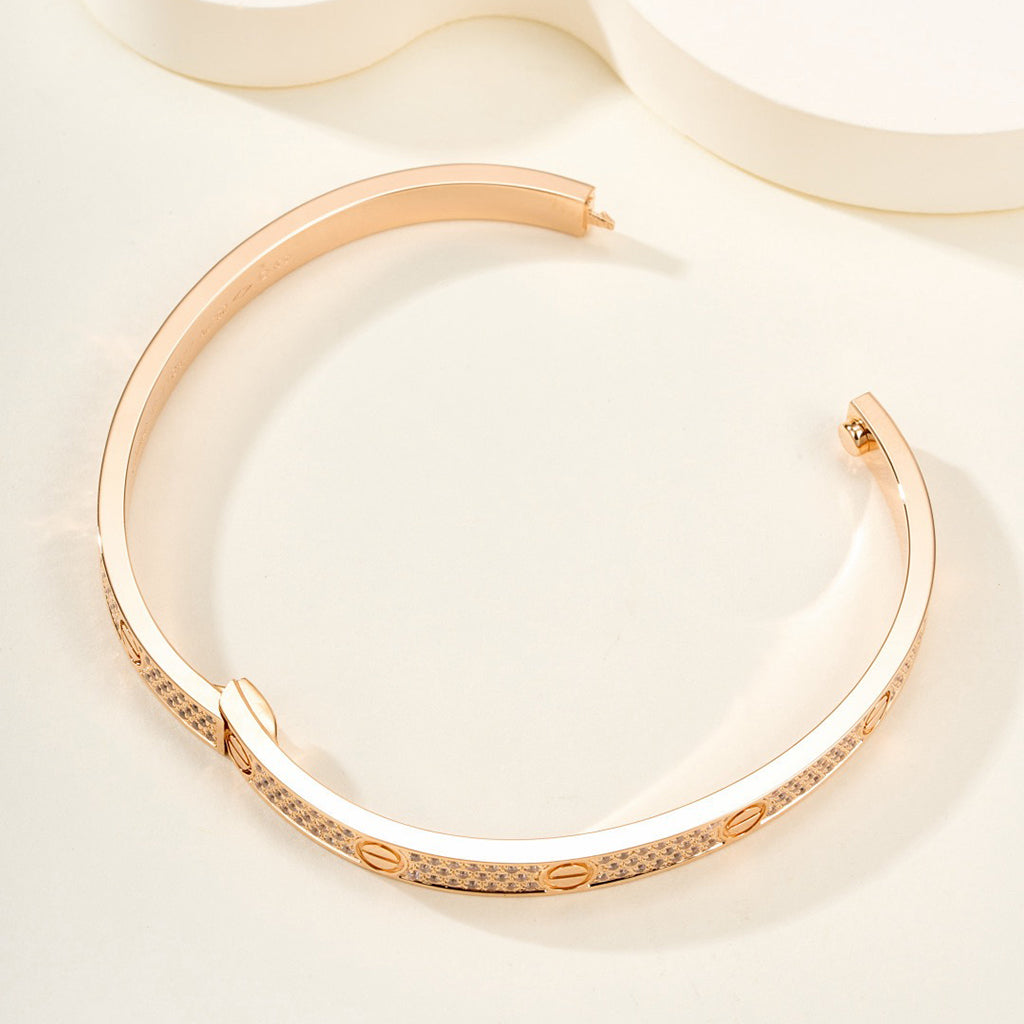[CharmAmor]LOVE BRACELET 4.8MM DIAMOND-PAVED