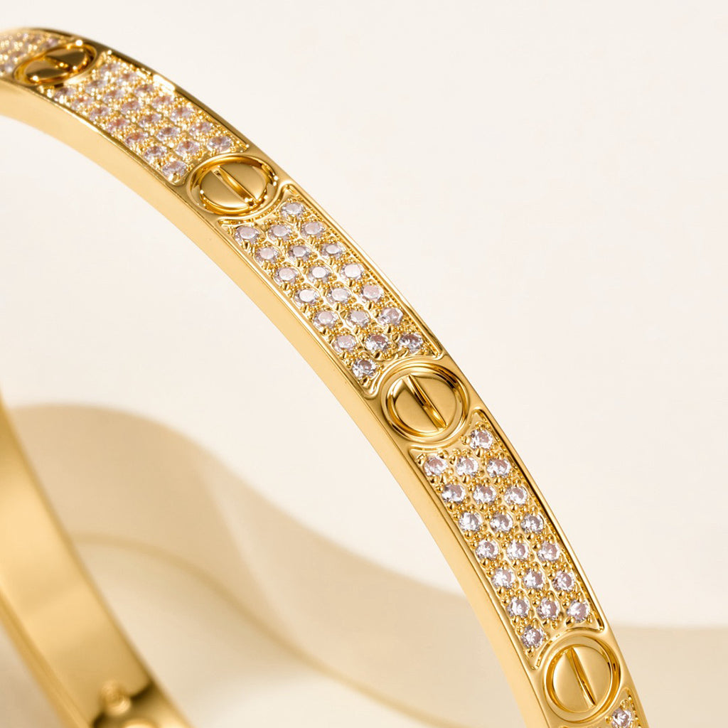 [CharmAmor]LOVE BRACELET 4.8MM DIAMOND-PAVED