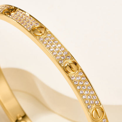 [CharmAmor]LOVE BRACELET 4.8MM DIAMOND-PAVED