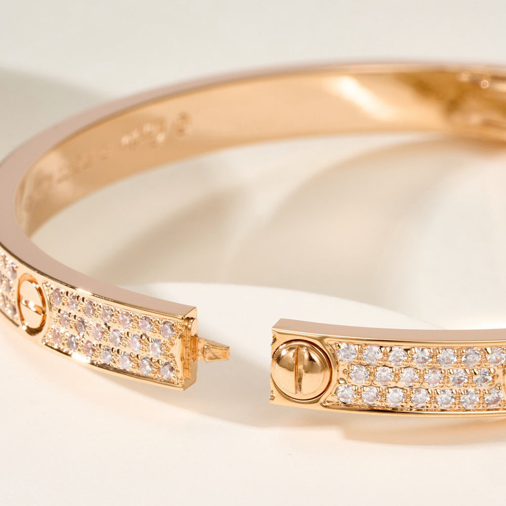 [CharmAmor]LOVE BRACELET 4.8MM DIAMOND-PAVED