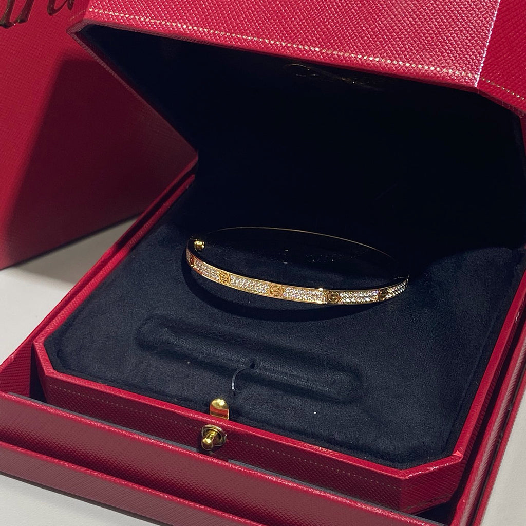 [CharmAmor]LOVE BRACELET 3.65MM DIAMOND-PAVED