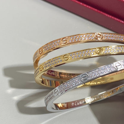 [CharmAmor]LOVE BRACELET 3.65MM DIAMOND-PAVED