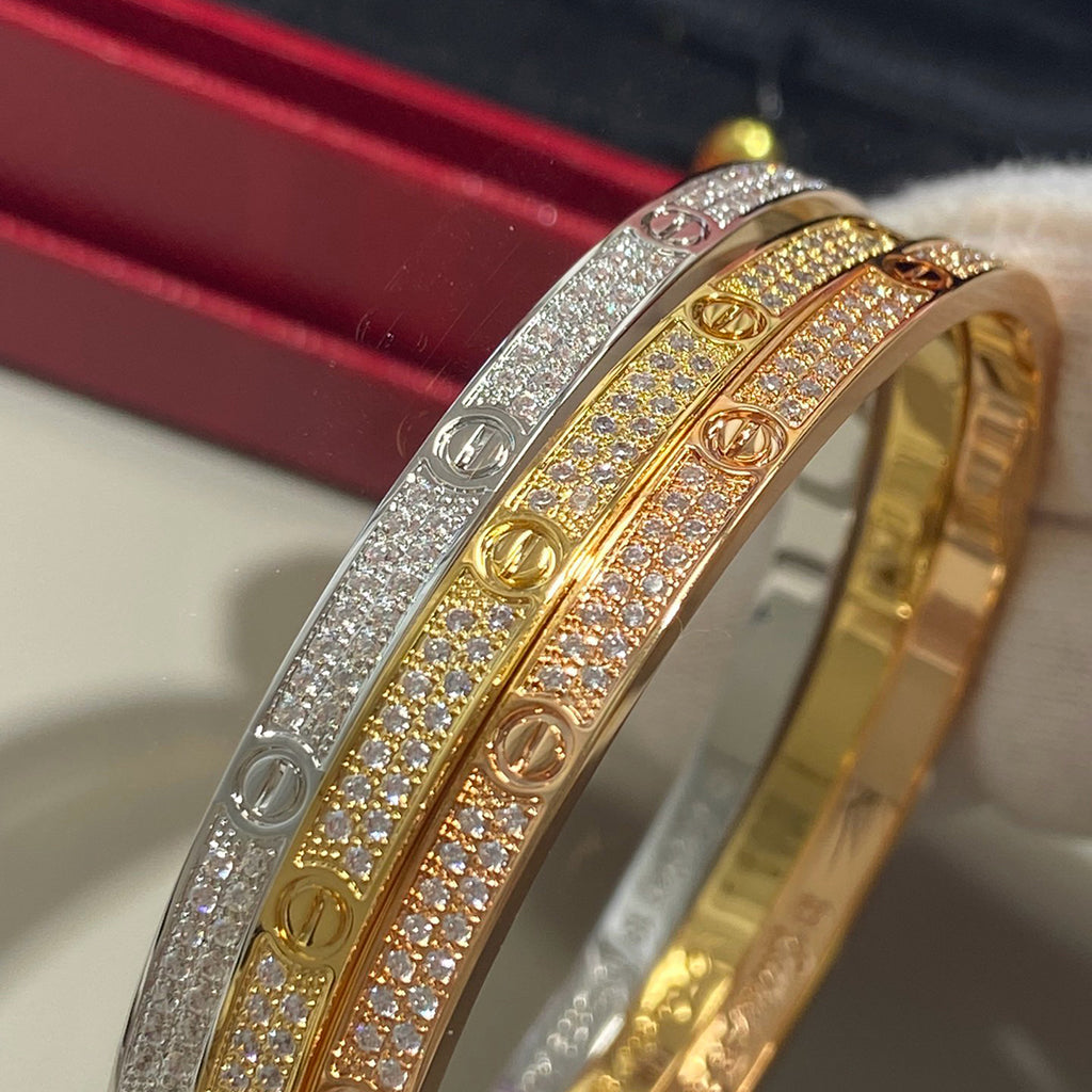 [CharmAmor]LOVE BRACELET 3.65MM DIAMOND-PAVED
