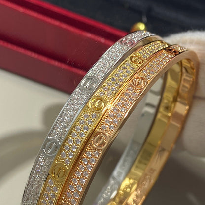 [CharmAmor]LOVE BRACELET 3.65MM DIAMOND-PAVED