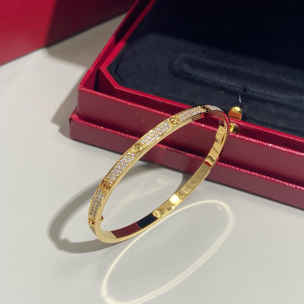 [CharmAmor]LOVE BRACELET 3.65MM DIAMOND-PAVED