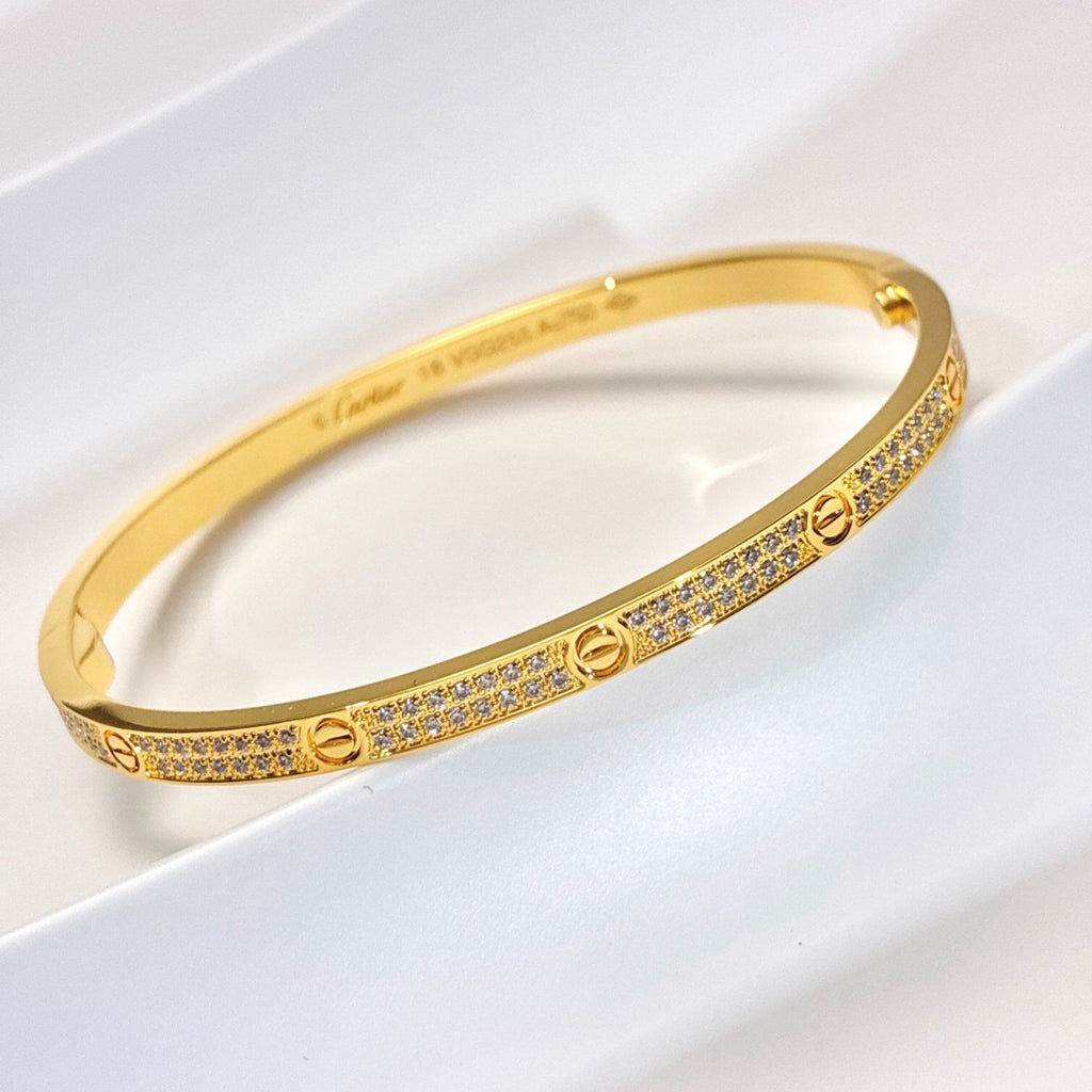 [CharmAmor]LOVE BRACELET 3.65MM DIAMOND-PAVED