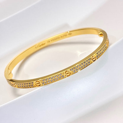 [CharmAmor]LOVE BRACELET 3.65MM DIAMOND-PAVED