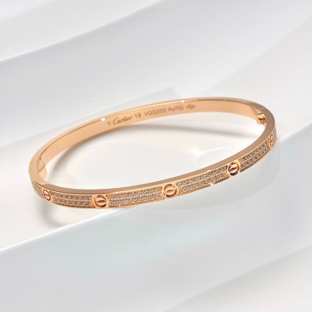 [CharmAmor]LOVE BRACELET 3.65MM DIAMOND-PAVED