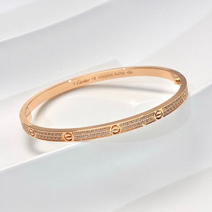 [CharmAmor]LOVE BRACELET 3.65MM DIAMOND-PAVED