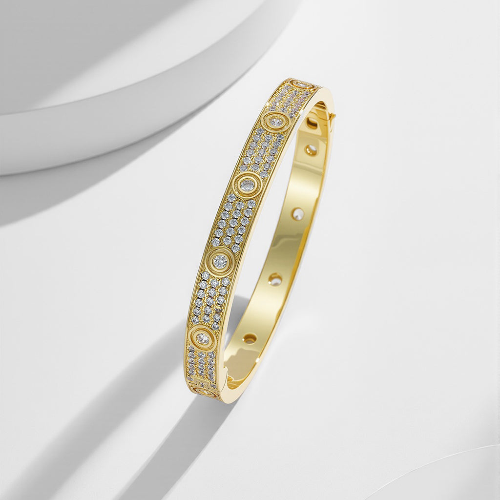 [CharmAmor]LOVE BRACELET 6.1MM DIAMOND-PAVED 10 BIG DIAMONDS