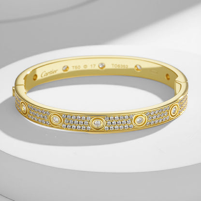 [CharmAmor]LOVE BRACELET 6.1MM DIAMOND-PAVED 10 BIG DIAMONDS