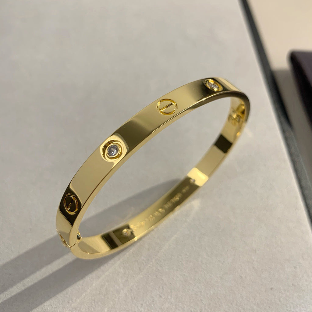 [CharmAmor]LOVE BRACELET 6.1MM 4 DIAMONDS