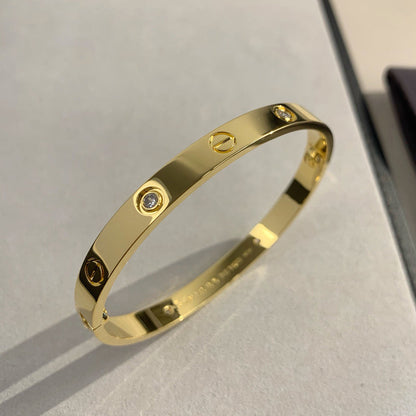 [CharmAmor]LOVE BRACELET 6.1MM 4 DIAMONDS