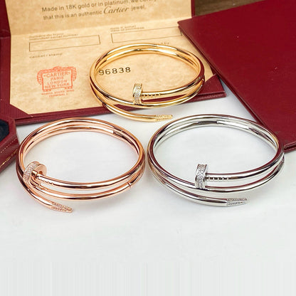 [CharmAmor]JUSTE BRACELET 3.5MM DOUBLE ROW DIAMOND